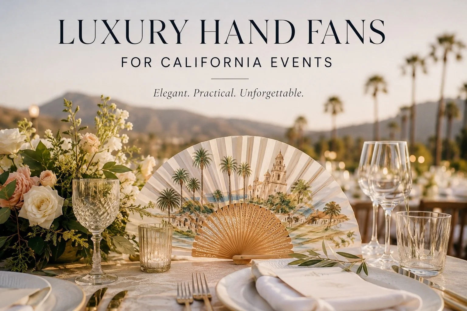 Luxury Hand Fans for California Events: The Elegant Alternative to Traditional Event Gifts