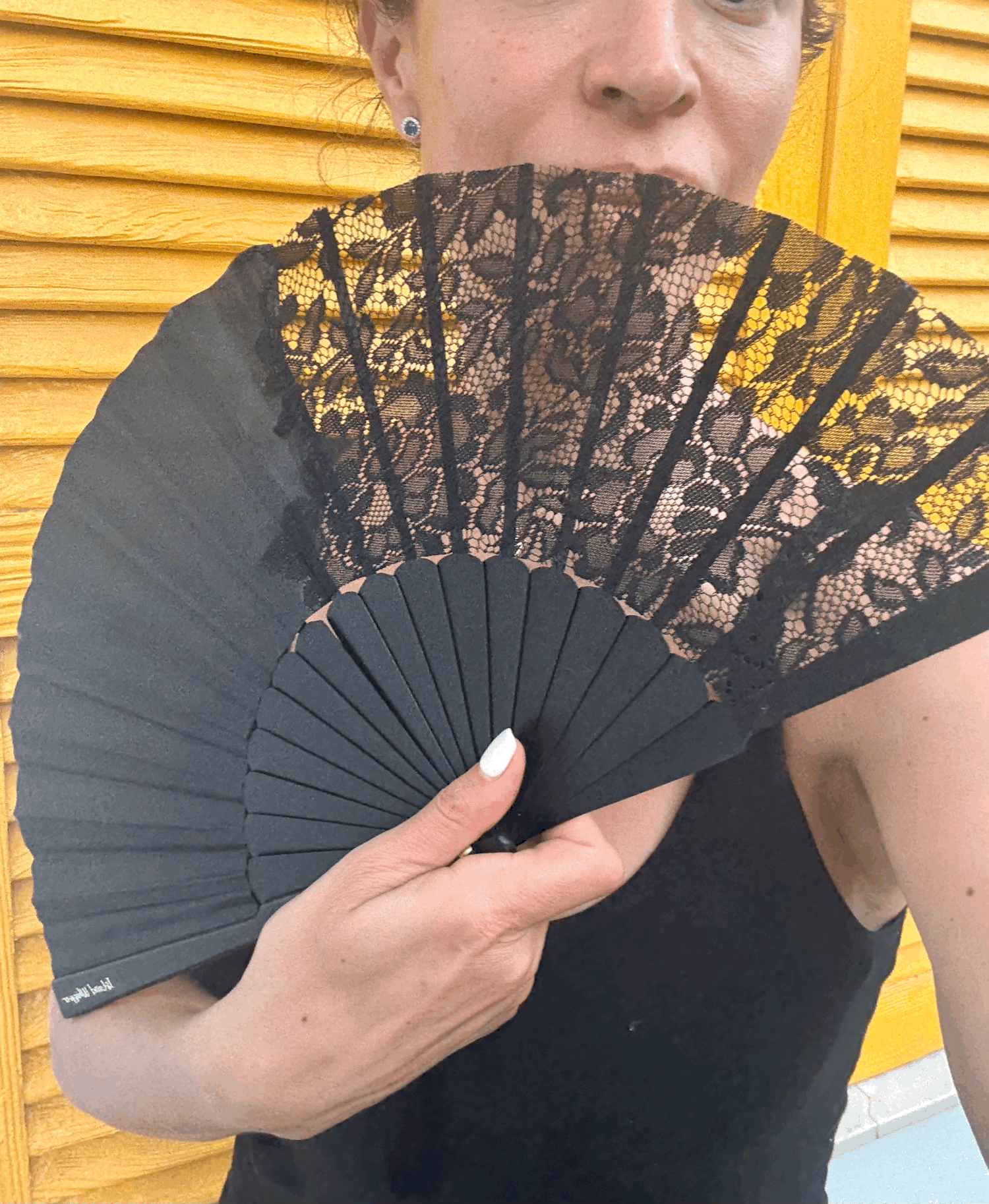 Lace Dream luxury hand fan by Island Whisper Atelier