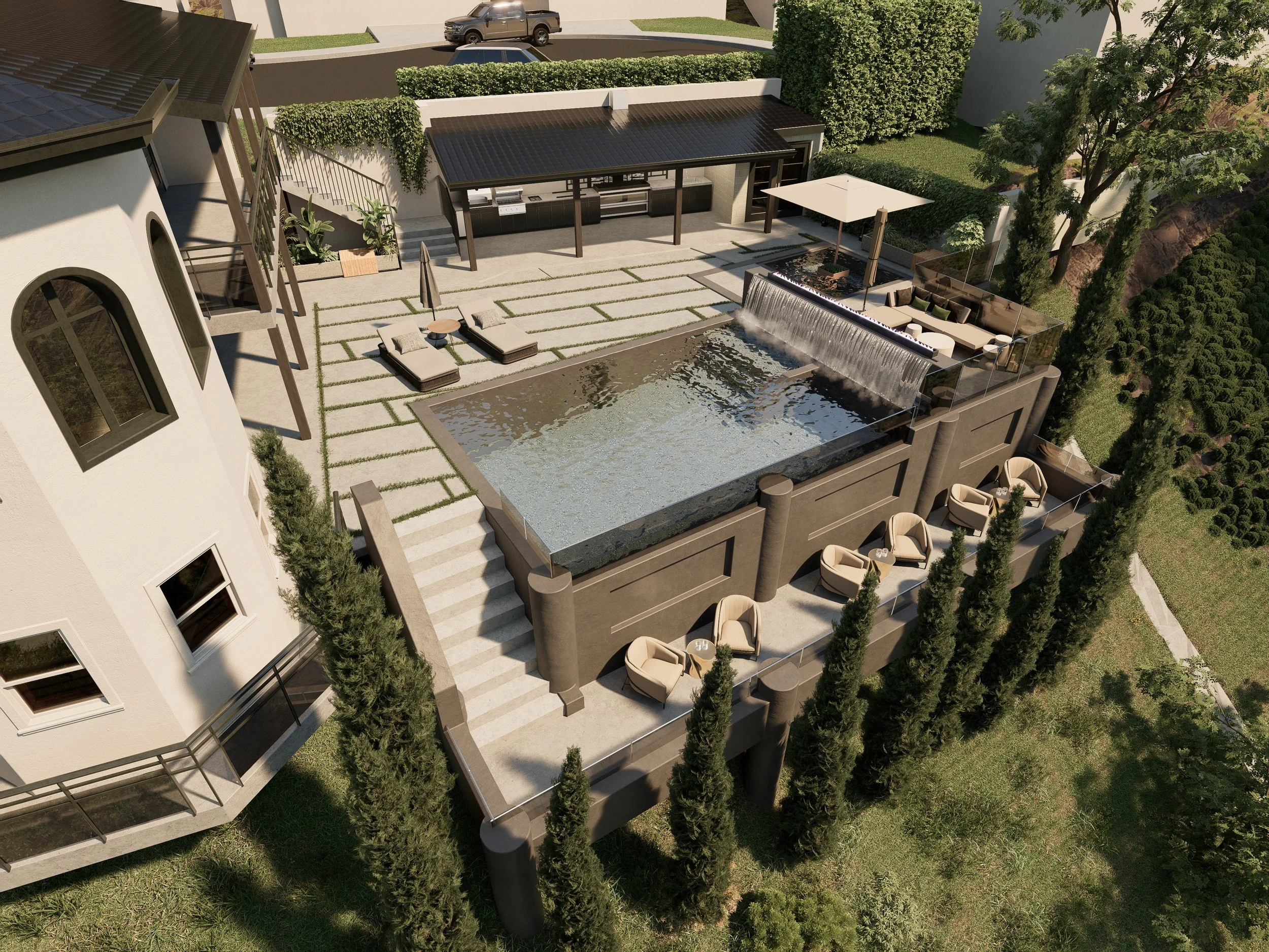 Burbank: Residential: Hillside Pool