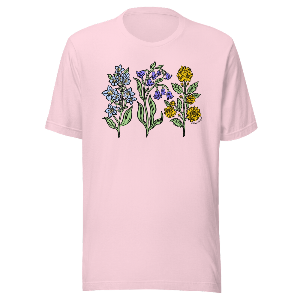 Forget Me Nots, Bluebells & Kerrias Wildflower Shirt - FBK