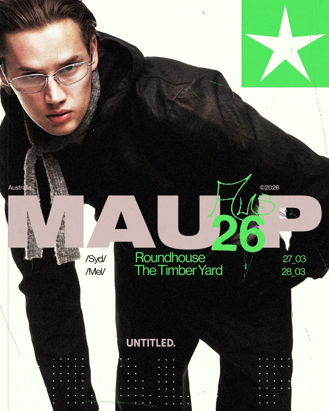 Global hitmaker @maup announces his highly anticipated debut Australian tour, presented by @untitledgroupau.

Friday 27th March 2026 - Roundhouse, Sydney
Saturday 28th March 2026 - The Timber Yard, Melbourne

With a fast-growing fanbase in Australia 