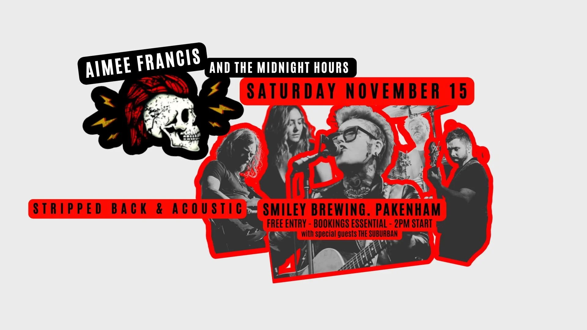 Aimee Francis & The Midnight Hours live @ Smiley Brewing Pakenham