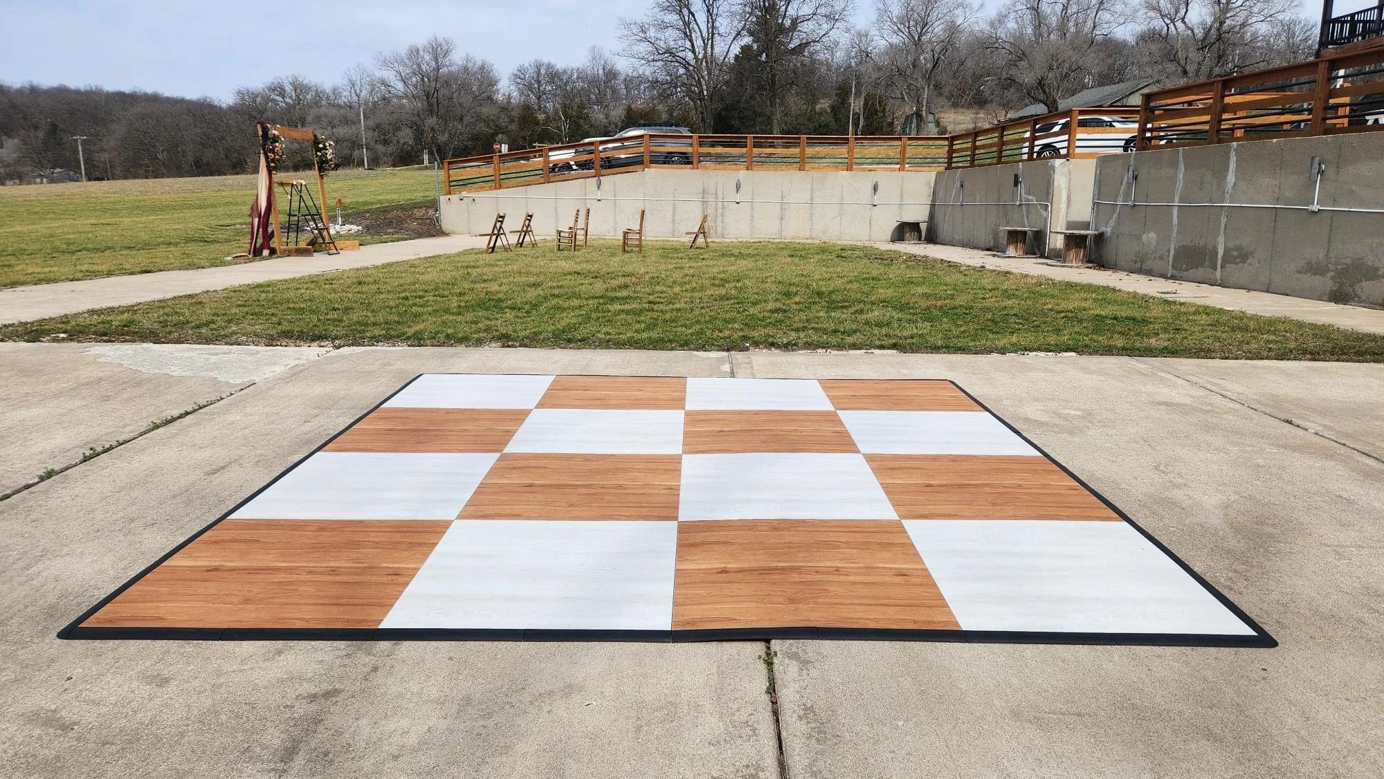Checkered Dance Floor Rental Kansas City