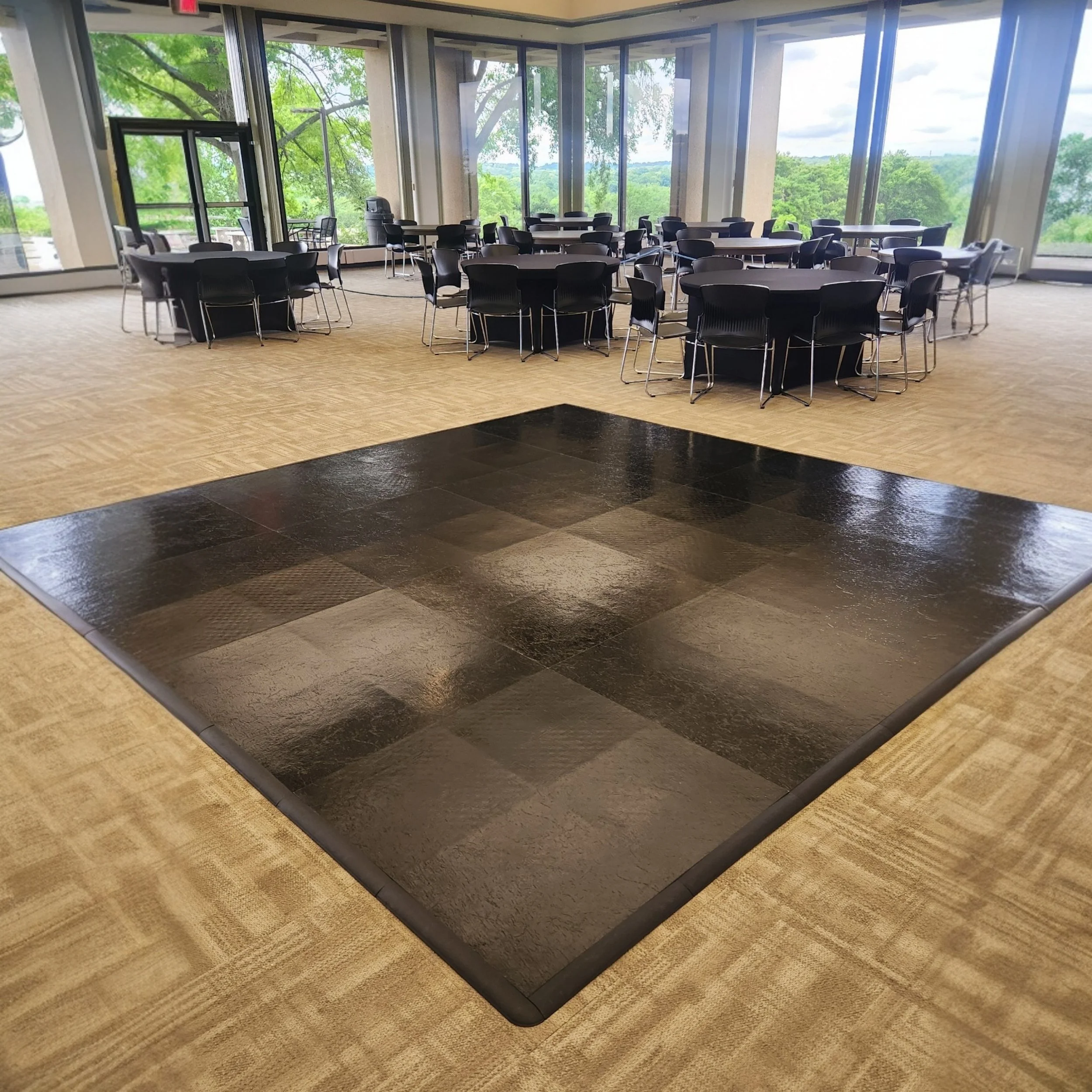 Black Dance Floor Rental Kansas City