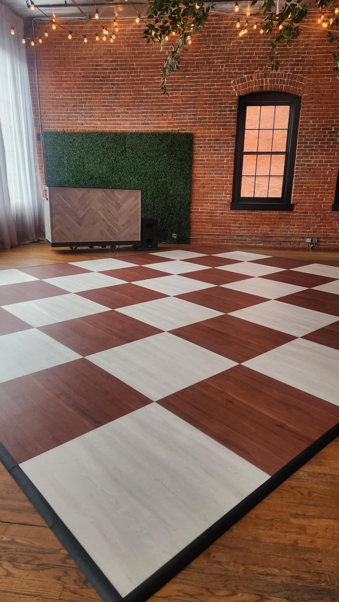 Checkered Dance Floor Rentals Kansas City