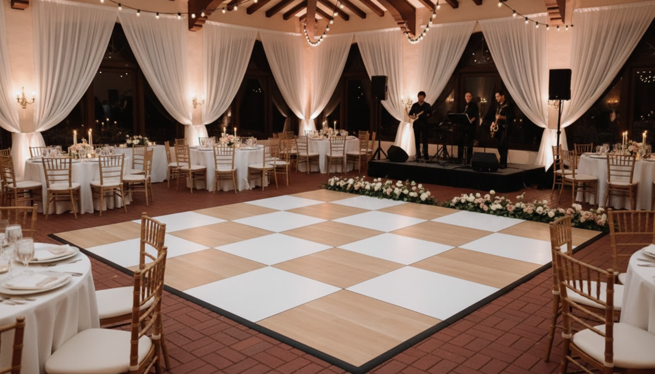Checkered Dance Floor Rental Kansas City