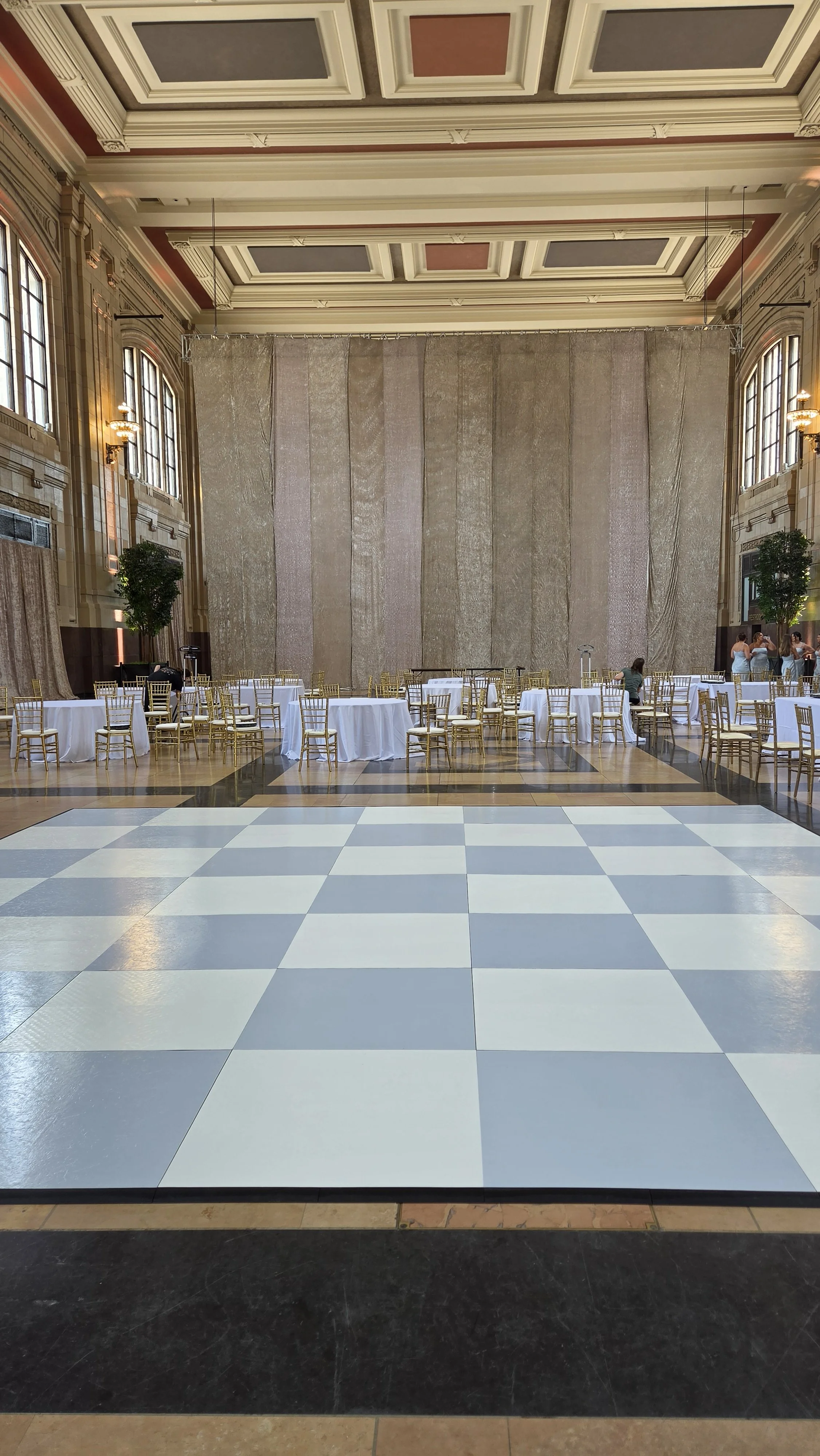 Blue Dance Floor Rental Kansas City