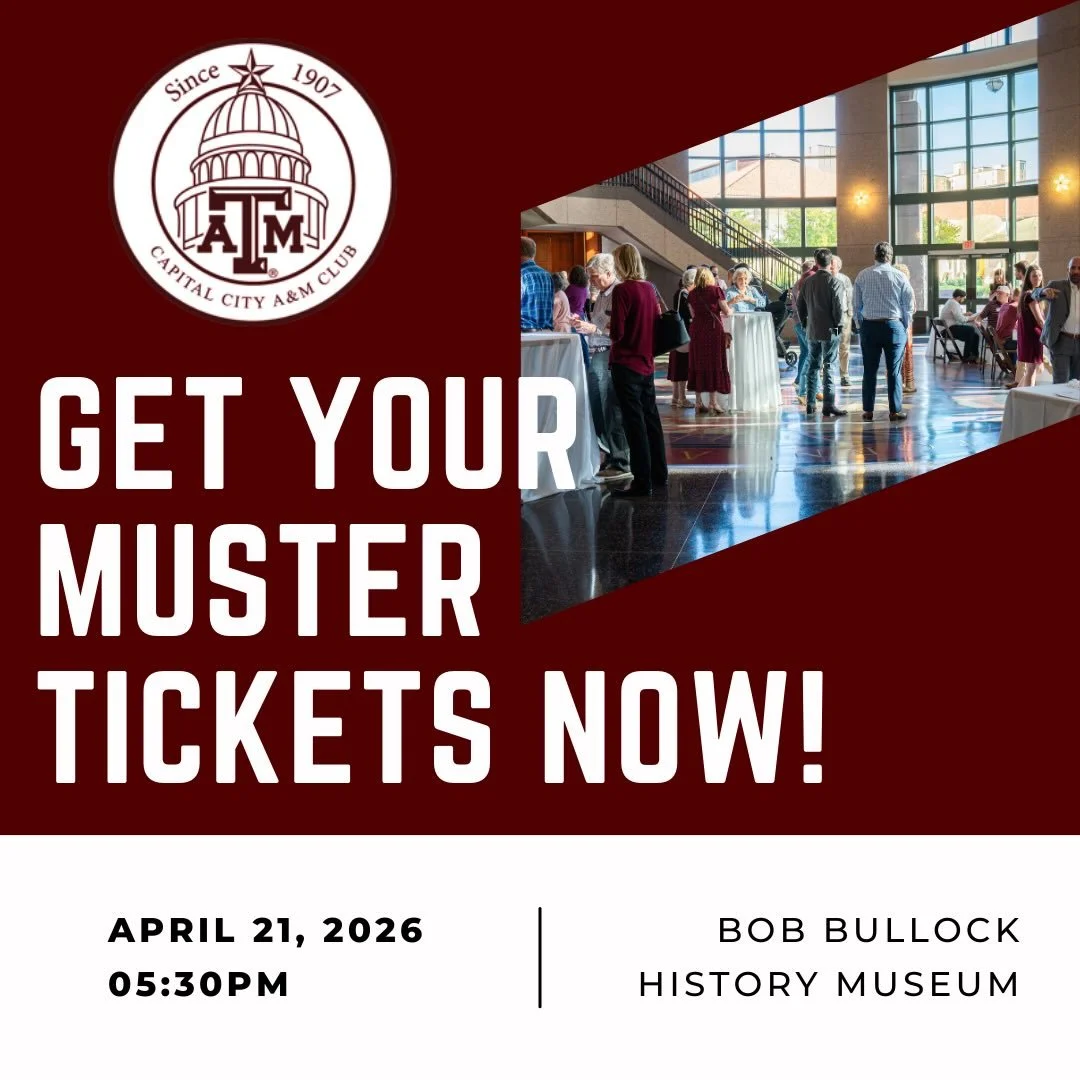 Here. 

On April 21, we gather as Aggies to honor those who have gone before us.

Join us at the Bullock Texas State History Museum for Austin Aggie Muster 2026 &mdash; a night of remembrance, reflection, and answering &ldquo;Here&rdquo; for our fall