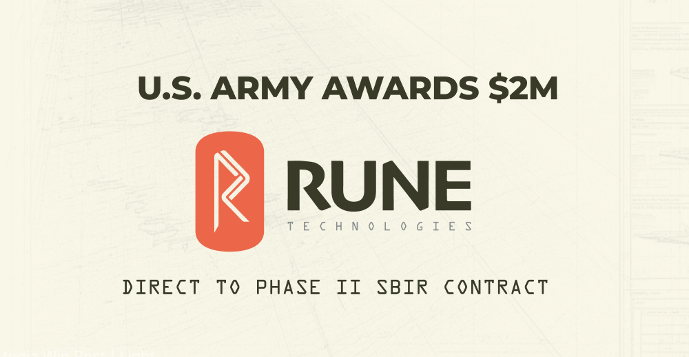 U.S. Army Awards Rune Technologies $2M for Predictive Logistics Platform