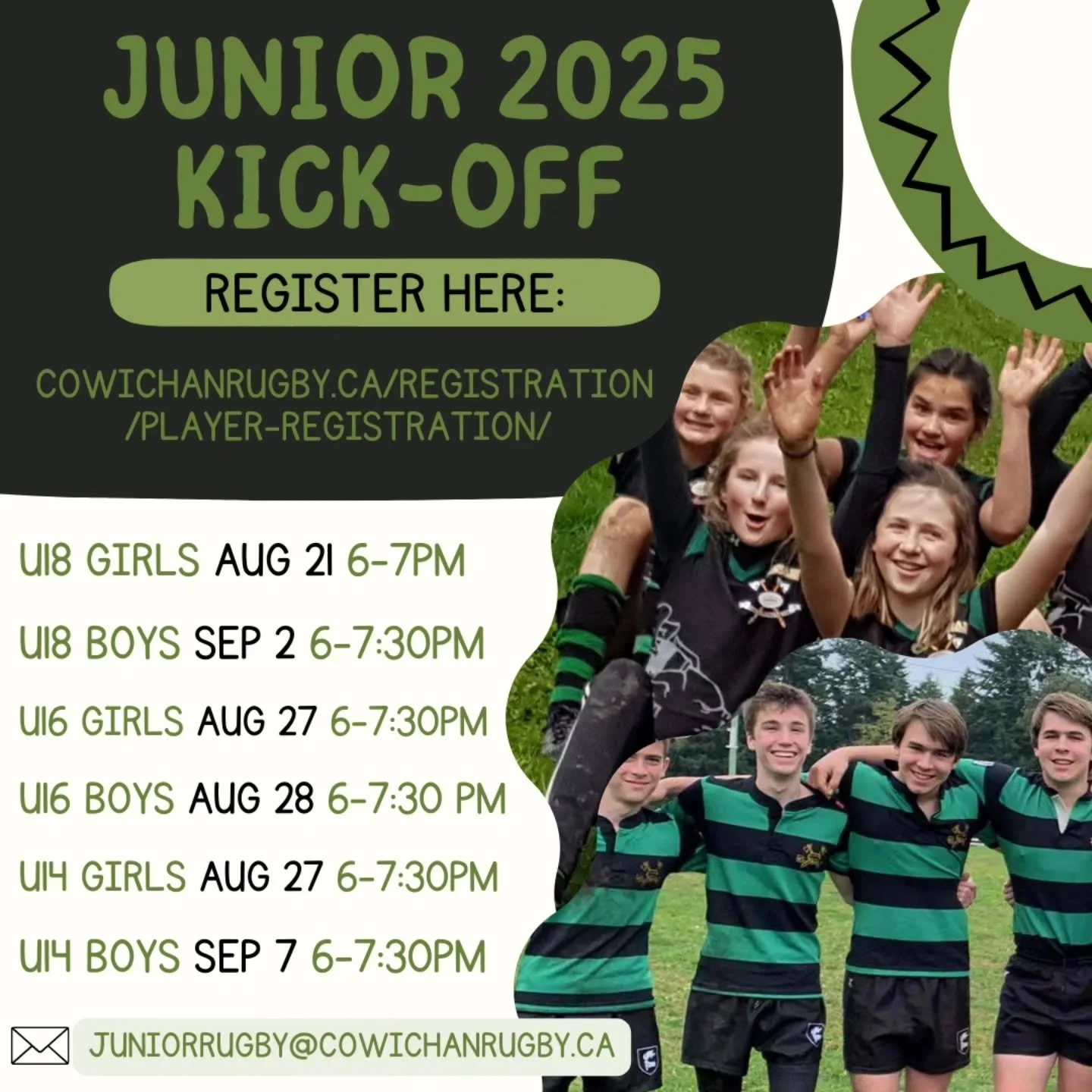 Another junior season is about to kick off!
1. Start Nights
2. Practice Nights for the season