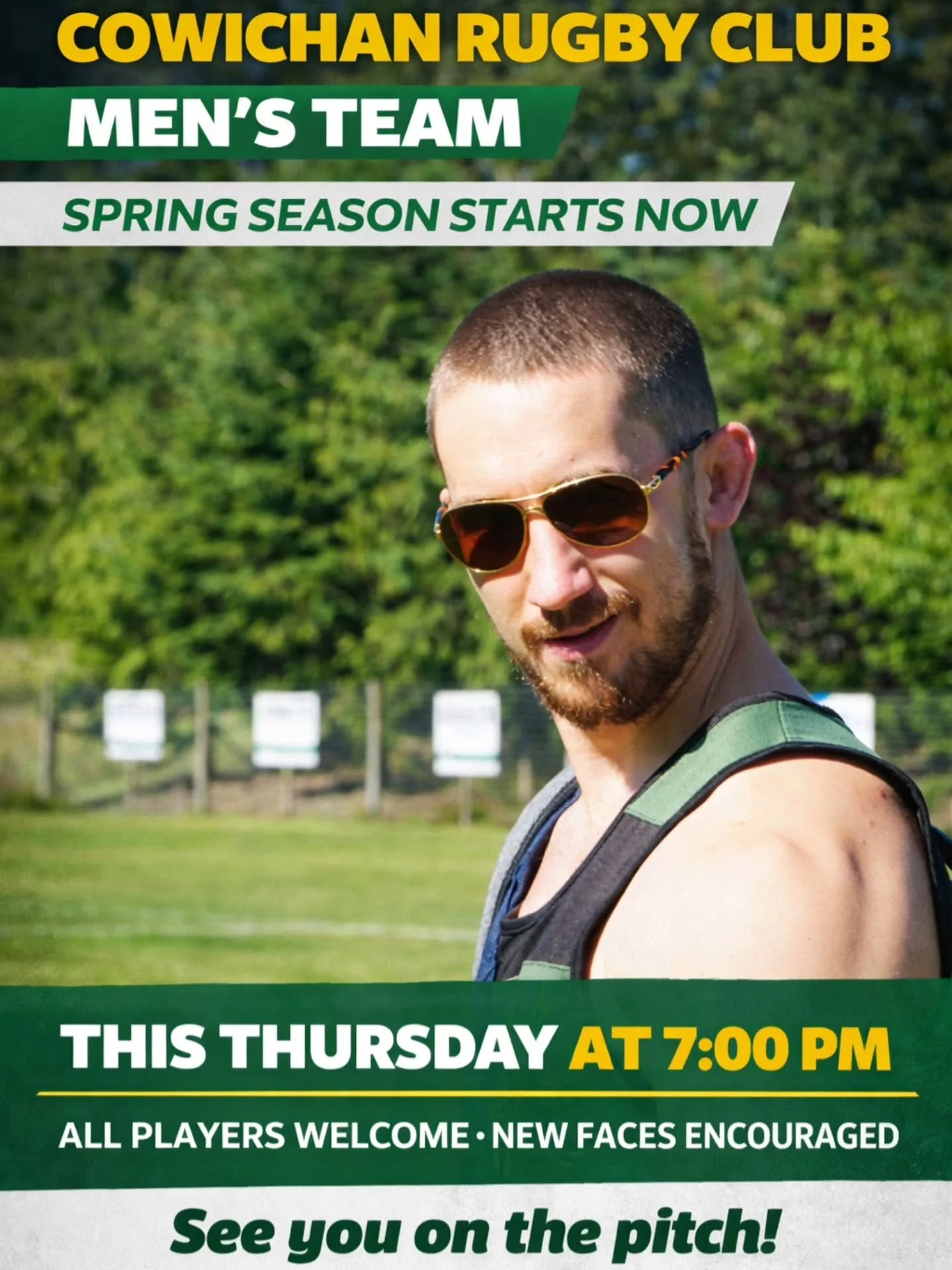 Spring season starts now 🌱🏉
Training resumes this Thursday at 7:00 PM.
Dust off the boots and bring the energy.
See you on the pitch!