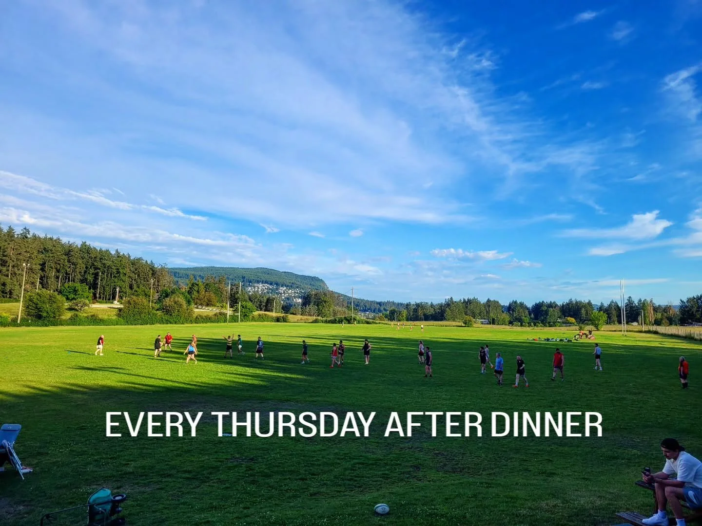 Did you know you can play touch rugby every Thursday night for free and no one gives a ruck if you show up or not?! Drop in Thursday at 7pm!