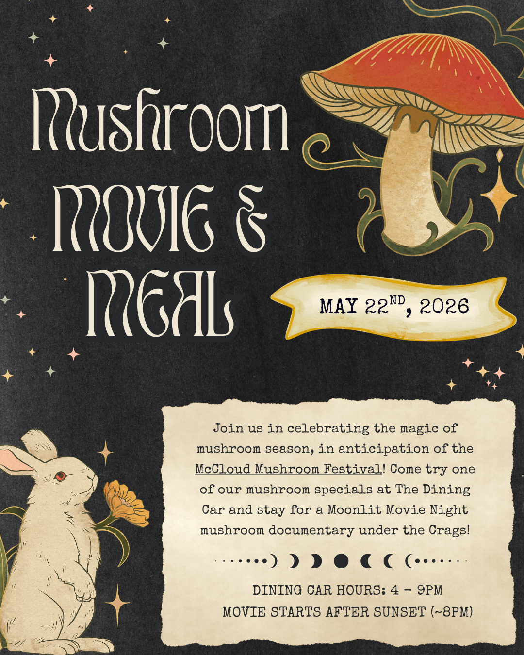 Mushroom Movie &amp; Meal Night