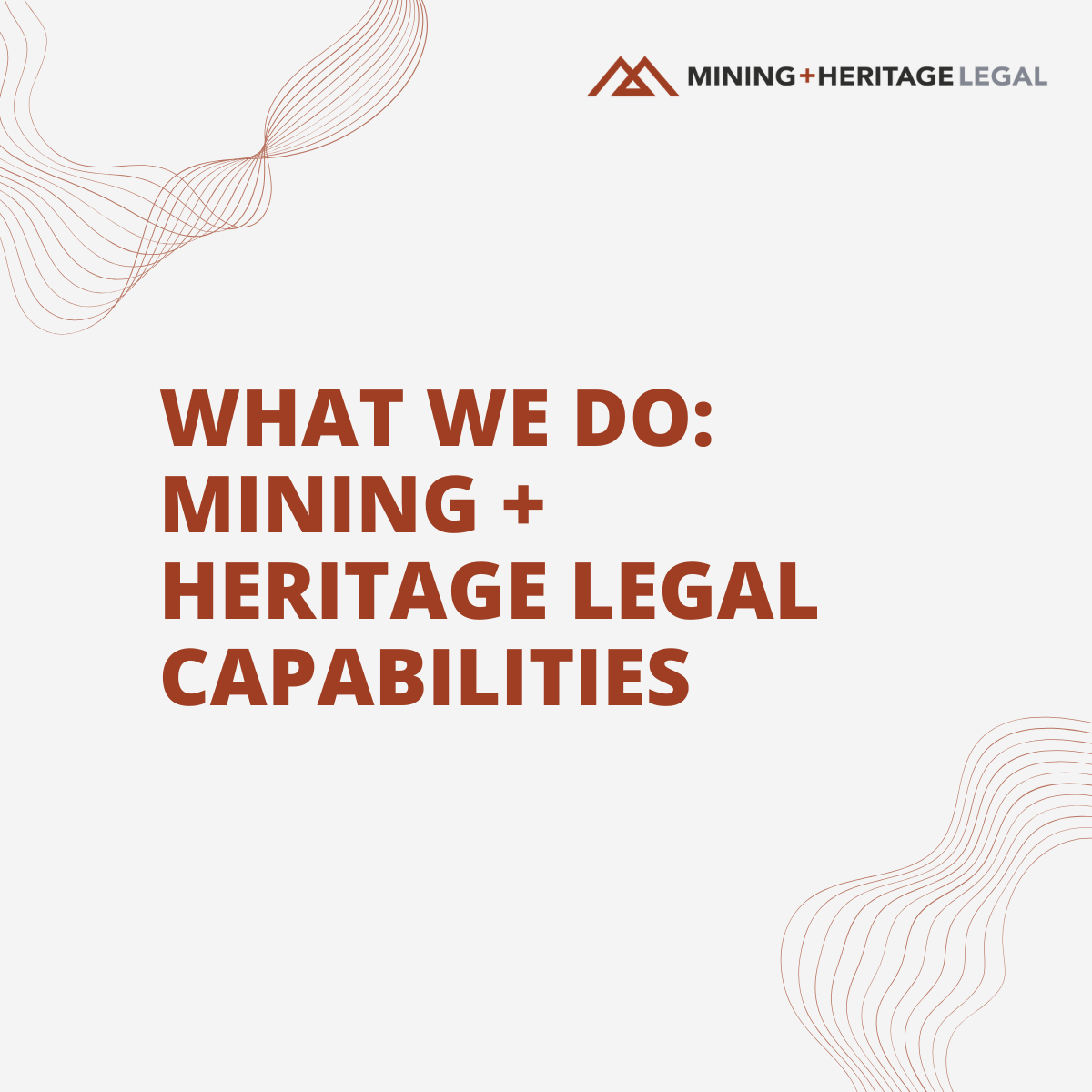 You may know us for our Native Title and Heritage expertise. But we do much more.