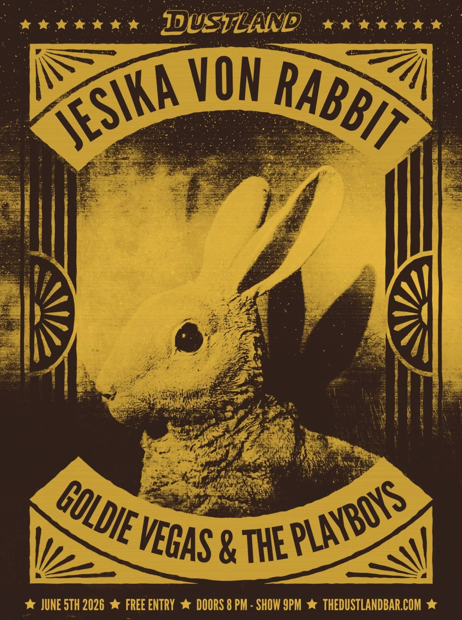 Jesika Von Rabbit w/ Goldie Vegas & The Playboys