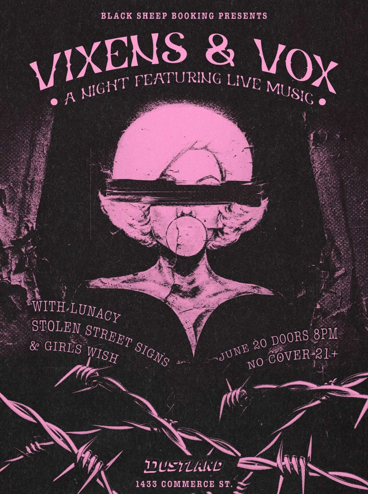 Vixens & Vox w/Lunacy, Girls Wish, & Stolen Street Signs