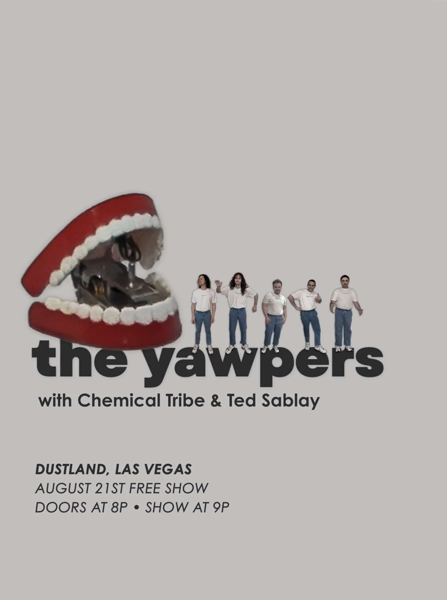The Yawpers w/ Chemical Tribe & Ted Sablay