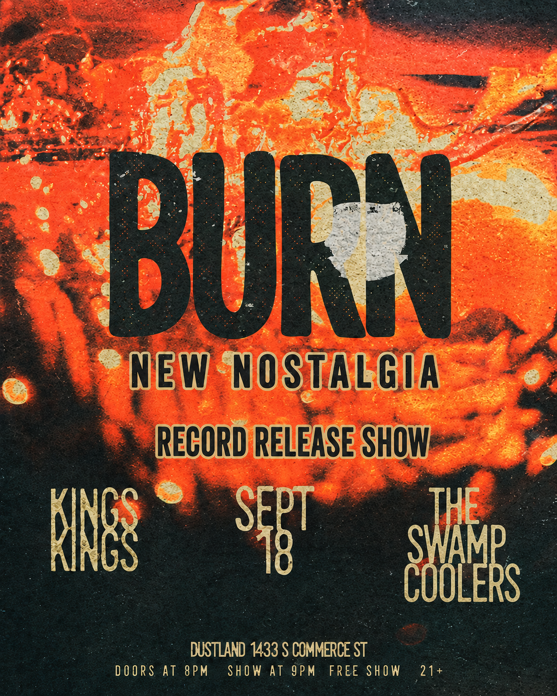 Burn Record Release Show w/ The Swamp Coolers &amp; KINGS|KINGS