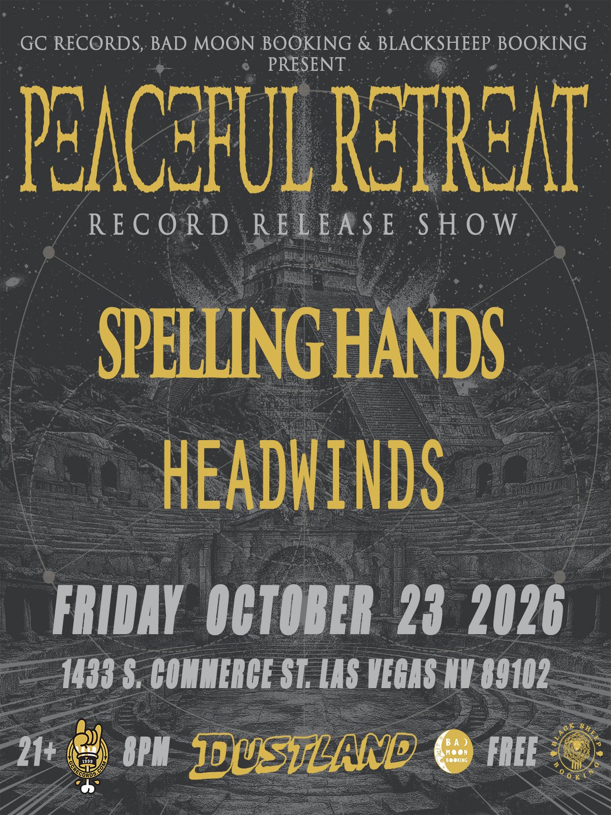 Bad Moon Booking Presents: Peaceful Retreat Record Release Show