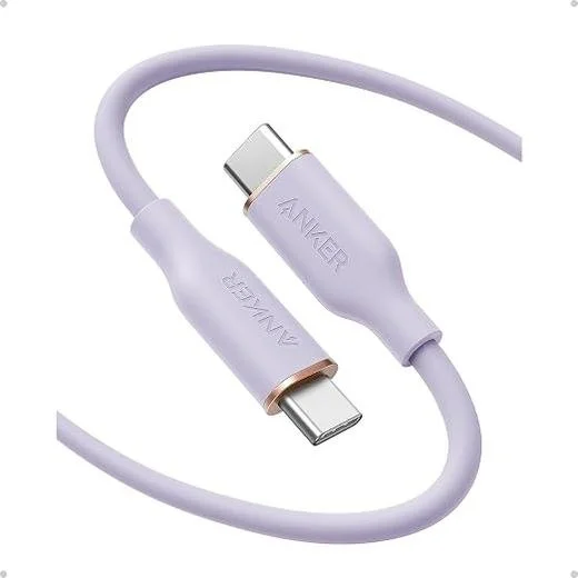 Anker 240W USB-C cable in purple