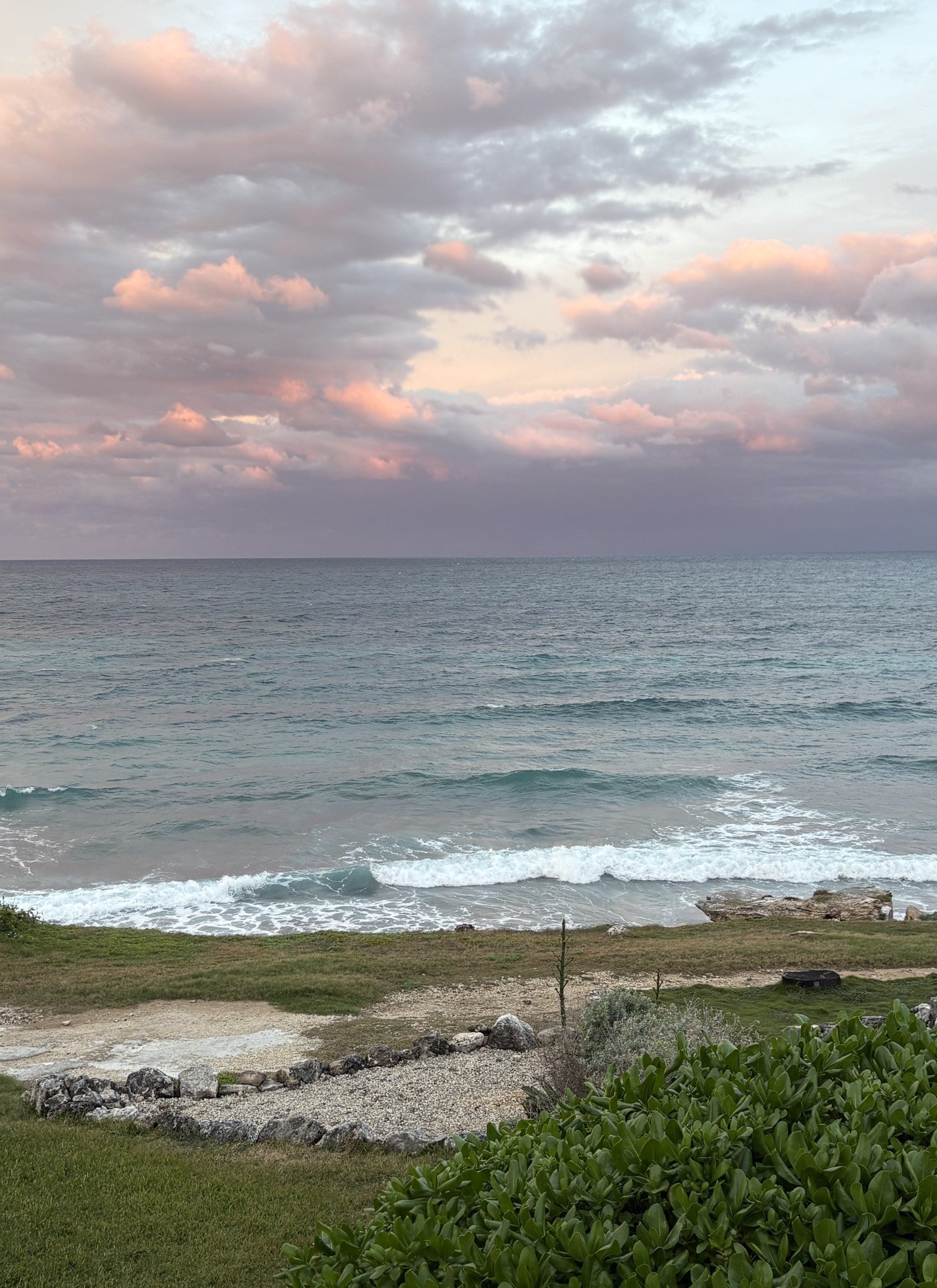 Sunset over the Caribbean from the house on Isla Mujeres, Mexico