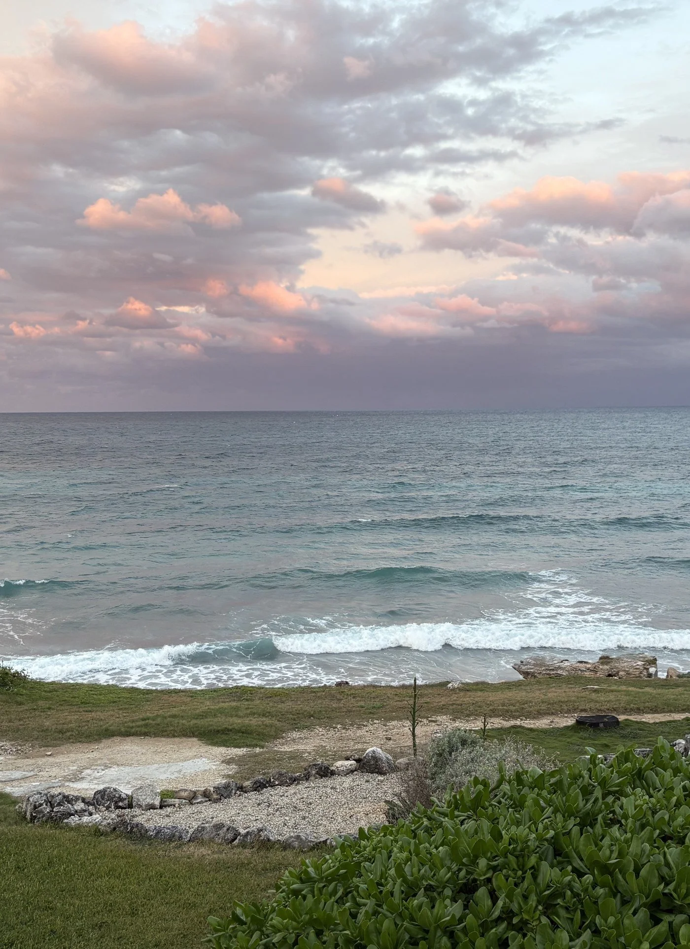Beach at dusk on the Riviera Maya, Mexico