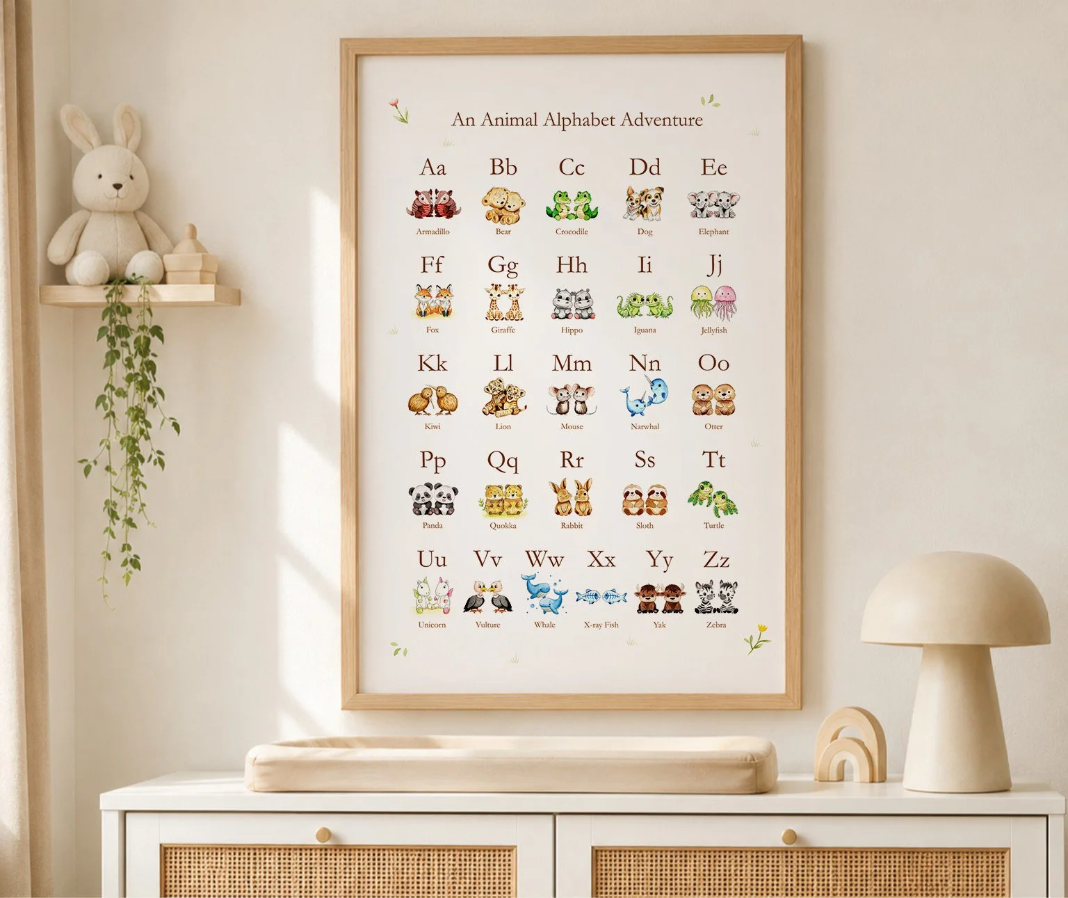 Animal Alphabet Adventure Poster