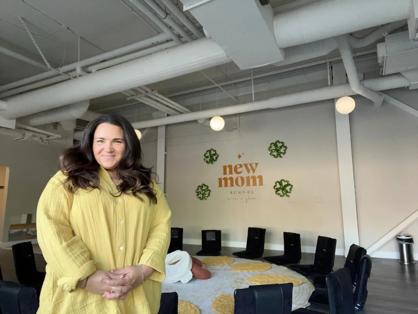 Just completed my first day of teaching at @newmomschool_westlakevillage! You can find me here on Mondays leading the circle for the 8 week Newborn Series. So excited to hold space for new moms in the tender season of postpartum. Also these tiny babi