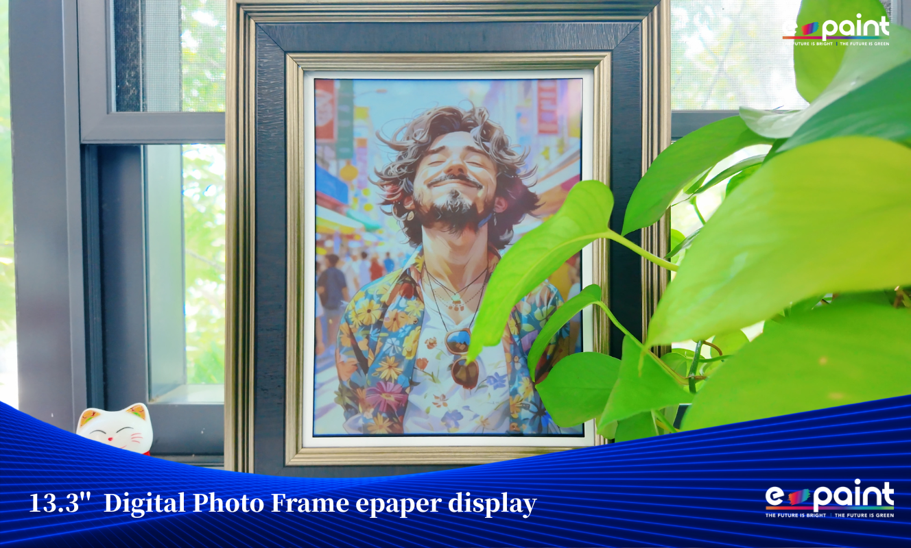 13.3" Digital Photo Frame Epaper: Paper-Like Aesthetic Decor for Home &amp; Commercial Scenarios