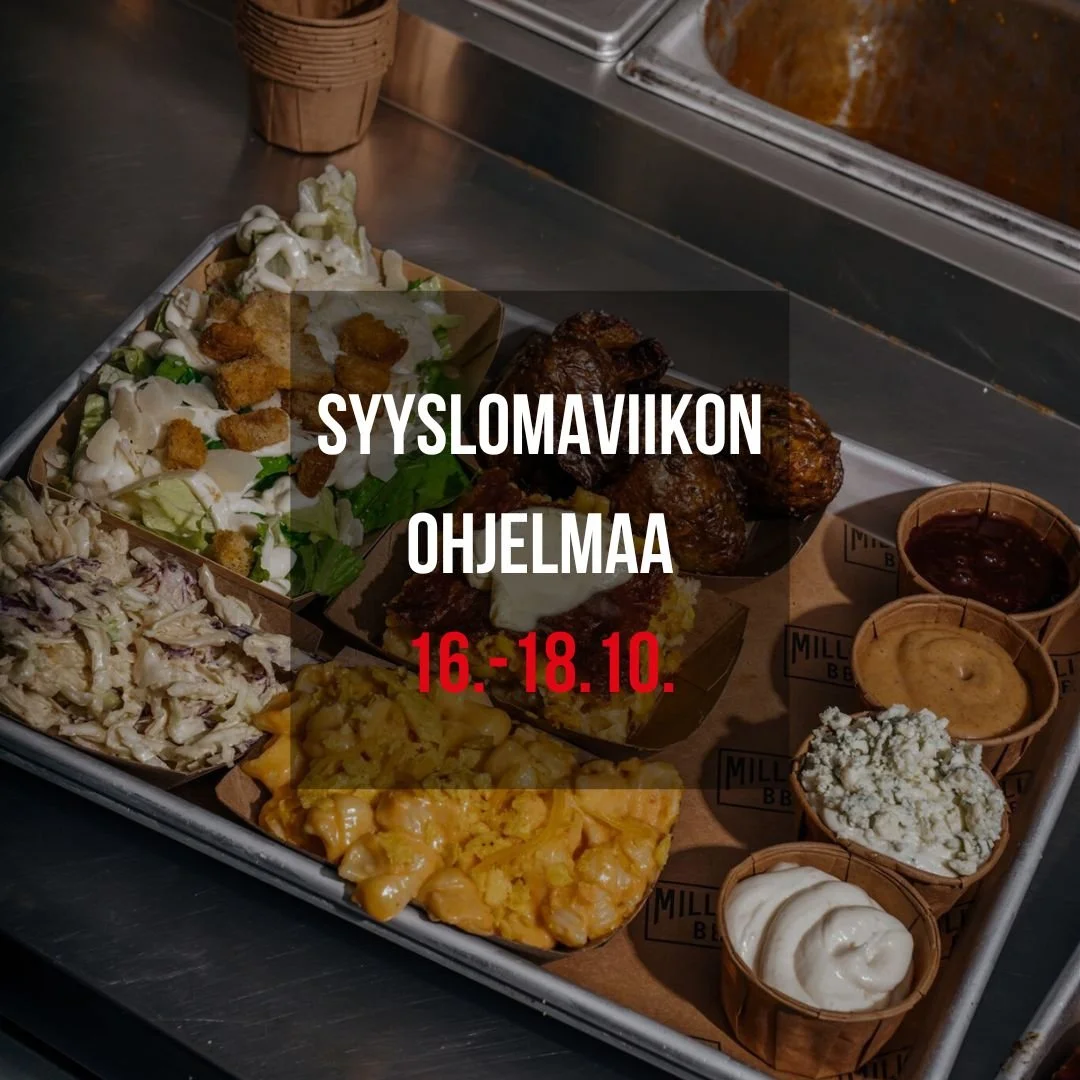 Syyslomaviikko ja tekemist&auml; vailla? Suunnatkaa Miller&rsquo;sille! 🔥

Torstaista lauantaihin luvassa on ohjelmaa syysloman ratoksi: peli- ja v&auml;ritysnurkka lapsille, &ldquo;tuunaa oma annoksesi&rdquo; -j&auml;&auml;tel&ouml;buffet sek&auml;