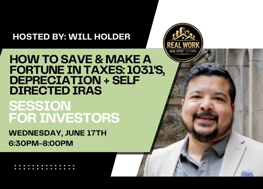 How to Save &amp; Make a Fortune in Taxes: 1031's, Depreciation + Self Directed IRAs