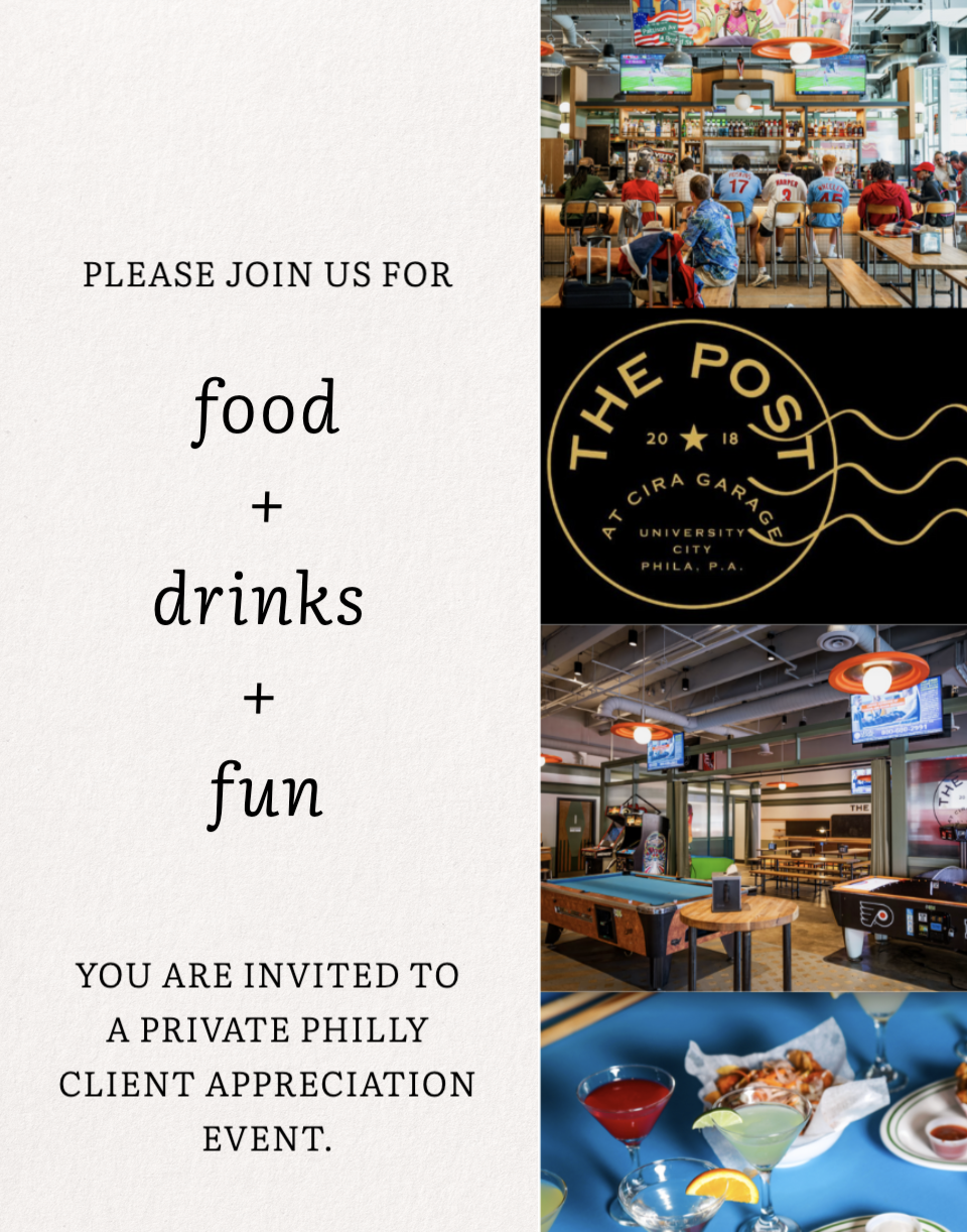 Philly Client Appreciation Event 
