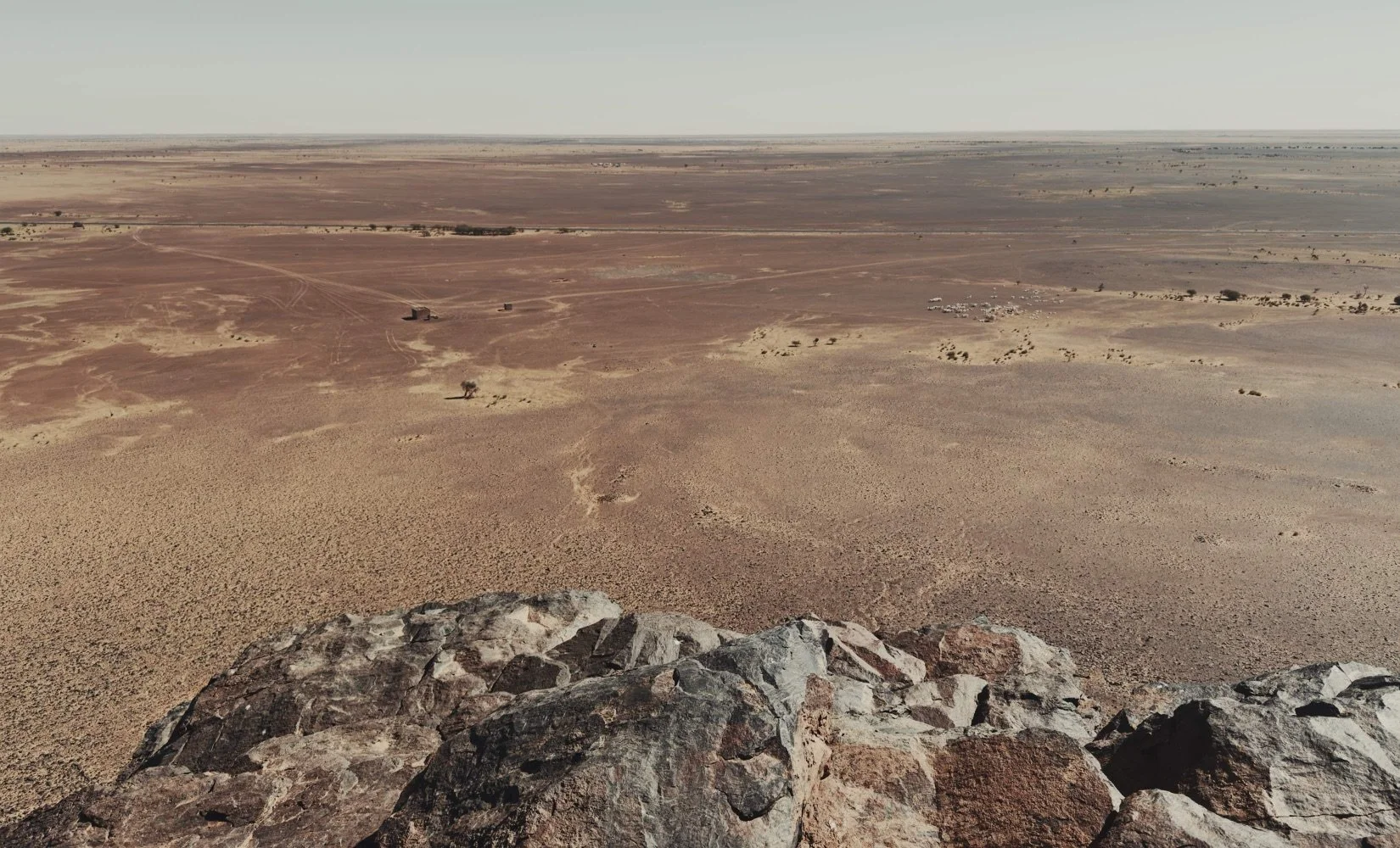 View from a Mountain on the way to Atar