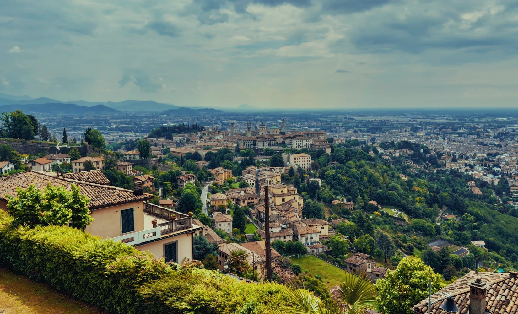 Panoramic view of Bergamo