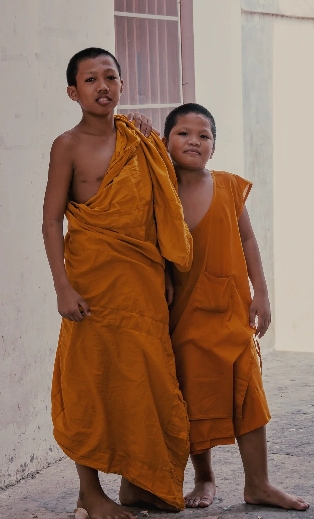 Young monks, Bangkok, Thailand