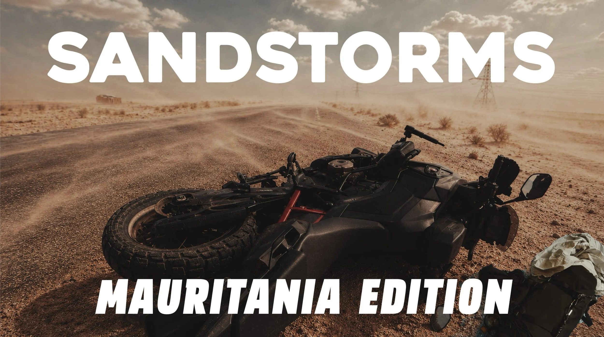 My First Motorcycle Fall Ever – In the Sahara, Mauritania 🇲🇷