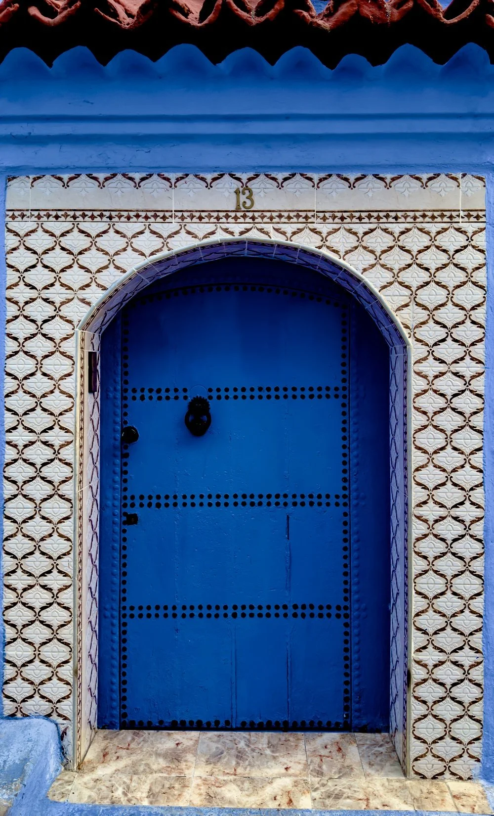 Typical Blue Door in Chefchaouen