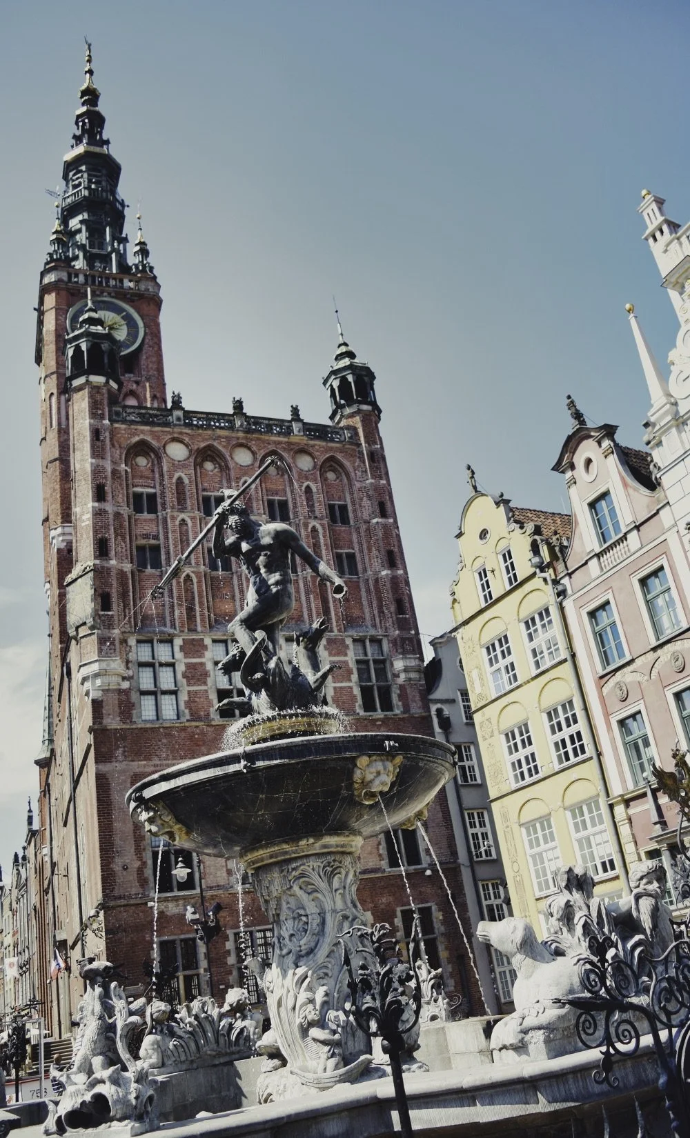 Neptun`s fountain in Gdańsk