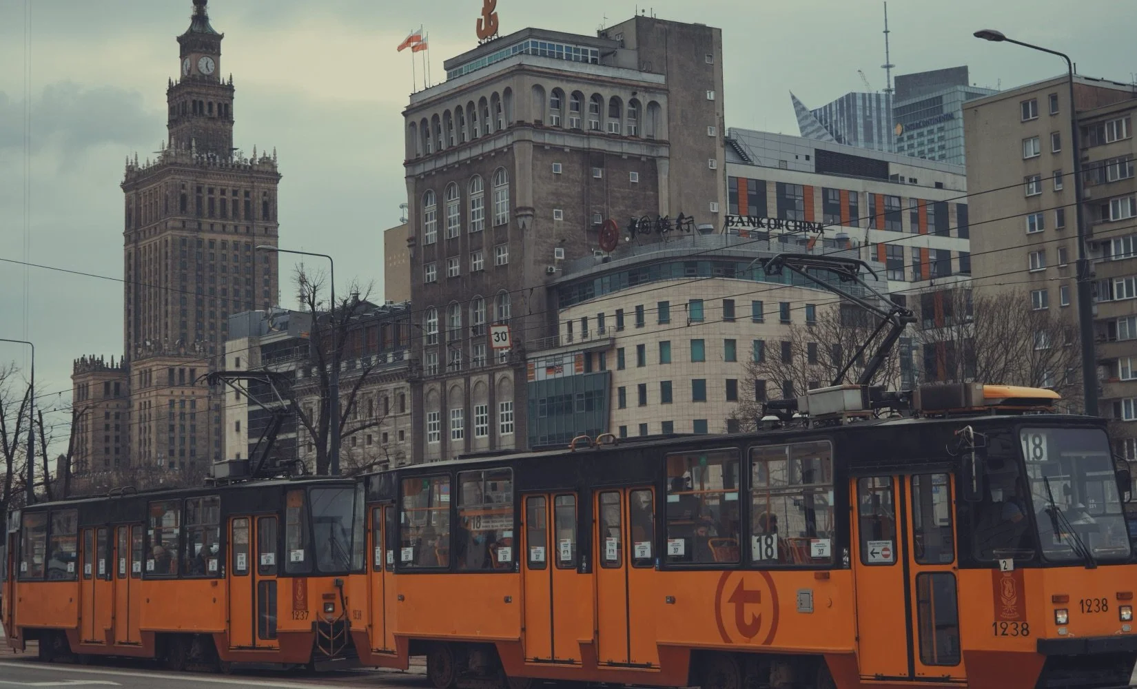 Historic Tram, Warsaw Centre