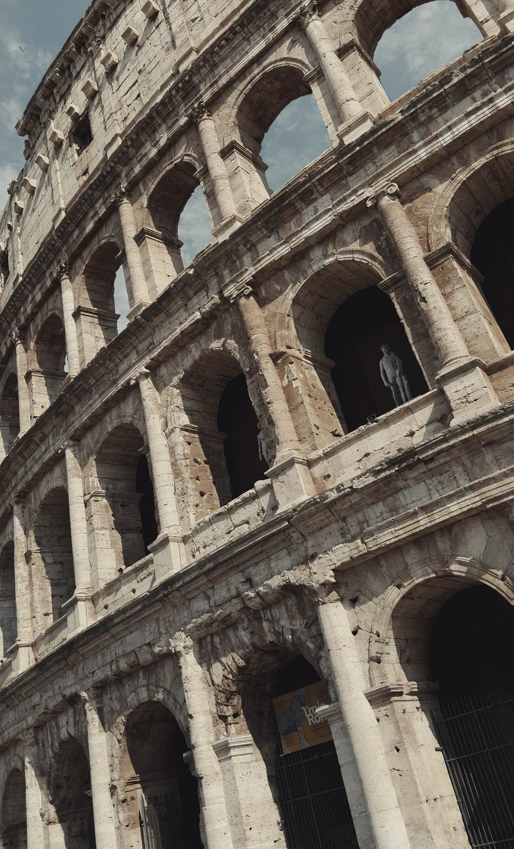 Outside walls of the Colosseum, Rome