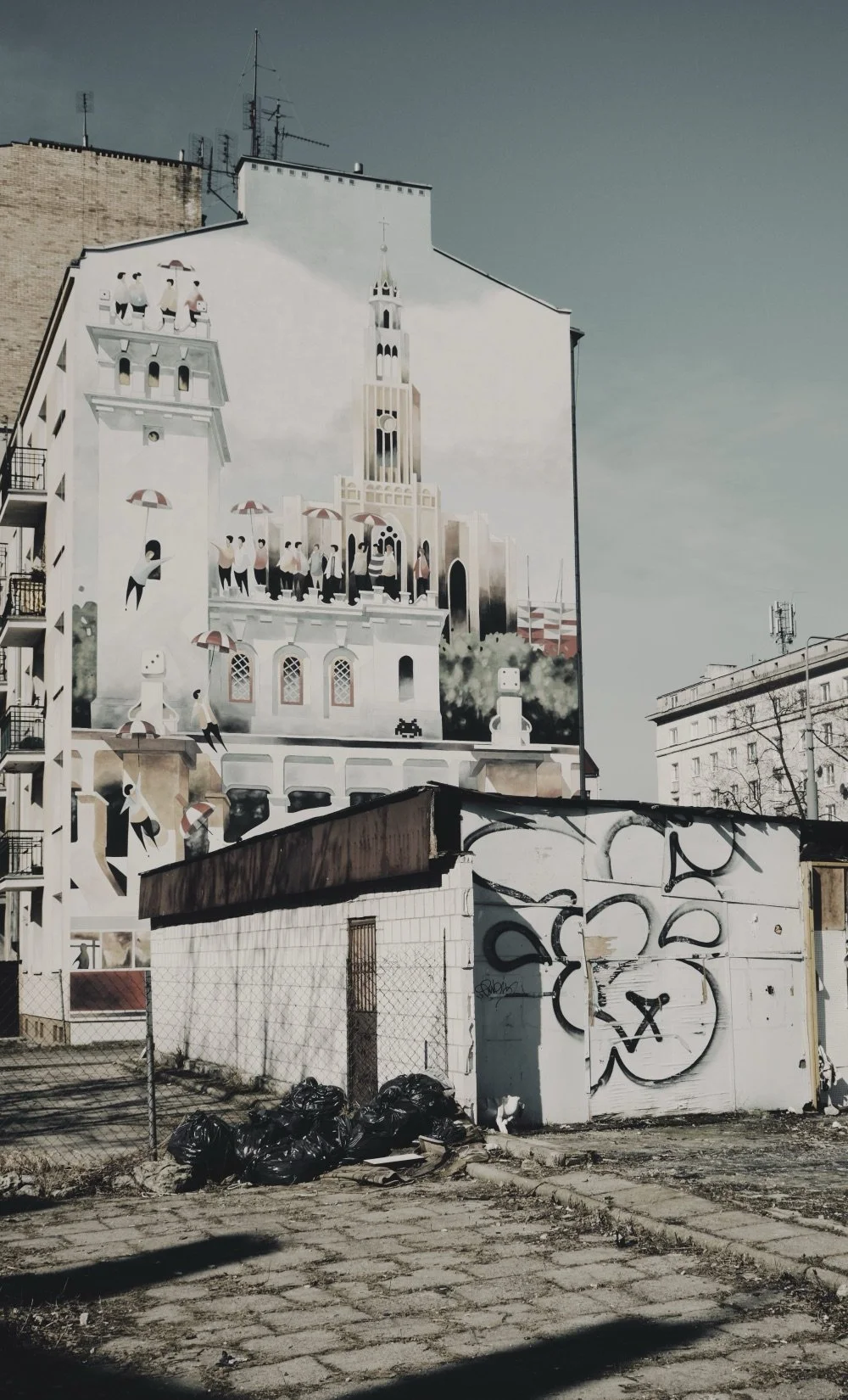Mural in Praga District, Warsaw