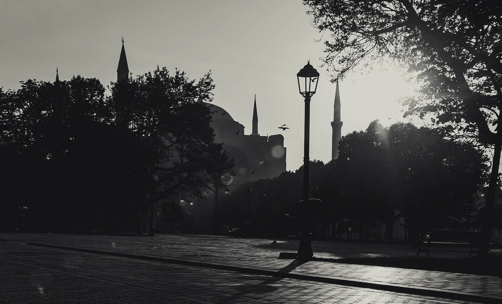 Hagia Sophia Grand Mosque at dusk, Istanbul, Turkey