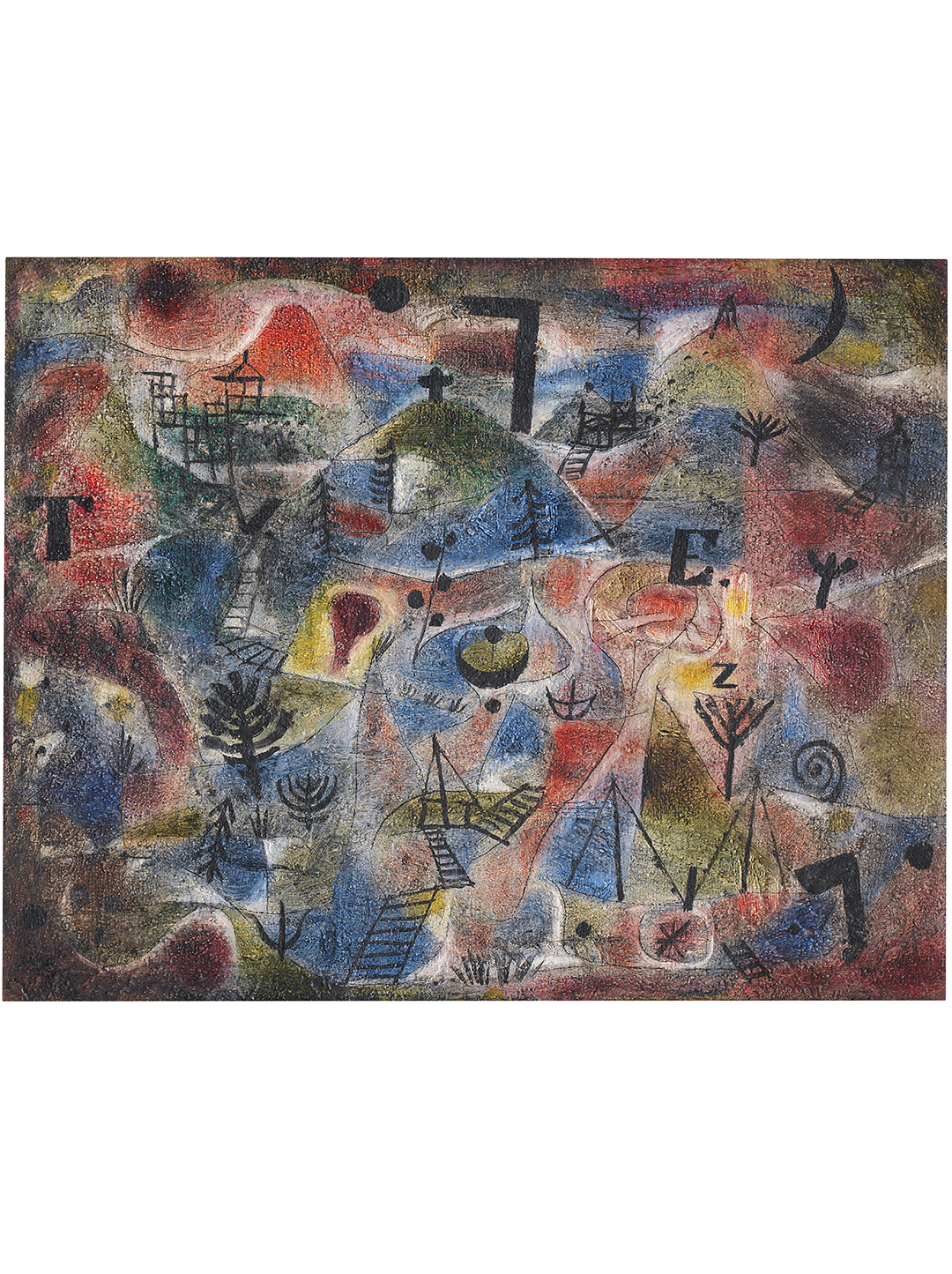 Paul Klee, Landschaft mit dem Galgen, 1919