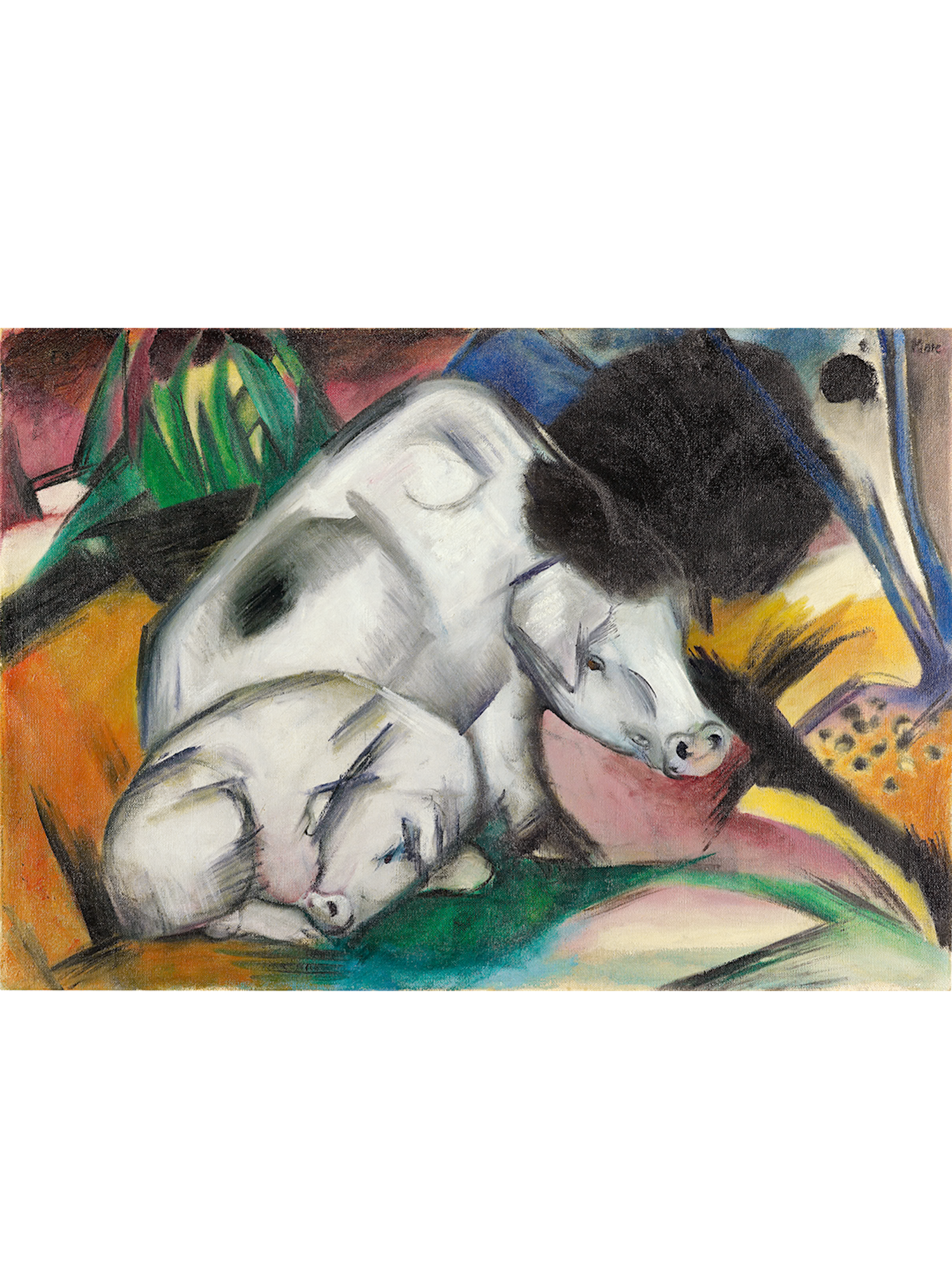 Franz Marc, Schweine (Mutterschwein), 1912