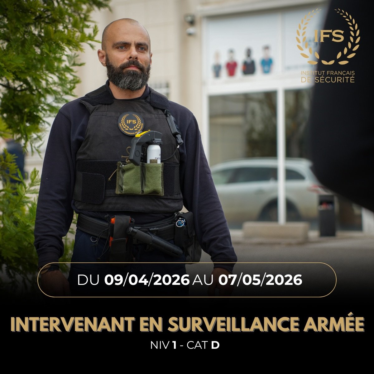 ⚠️ NOUVELLE SESSION en Ile de France ! 

Devenez #AgentDeSurveillanceRenforc&eacute;e (ASR) avec notre formation de cat&eacute;gorie D ! (B&acirc;tons et a&eacute;rosol lacrymog&egrave;ne)

📍 Lieu : Eragny (95) 

📅 Date : Du 0️⃣9️⃣ Avril 2026 au 0️