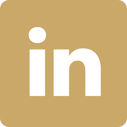 Logo de LinkedIn avec fond beige