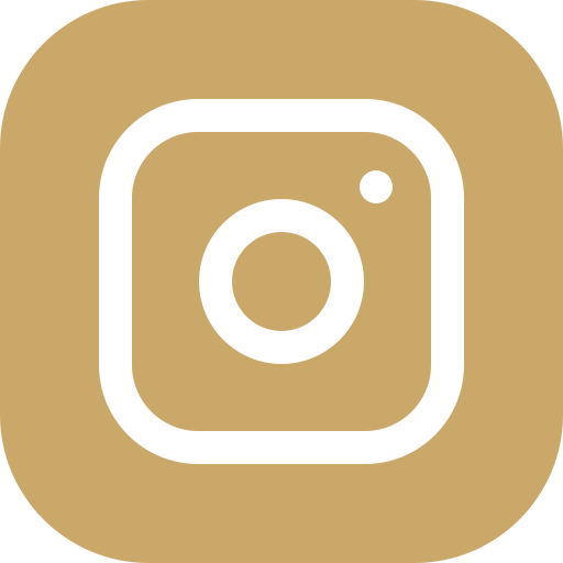 Logo d'Instagram avec un fond beige.