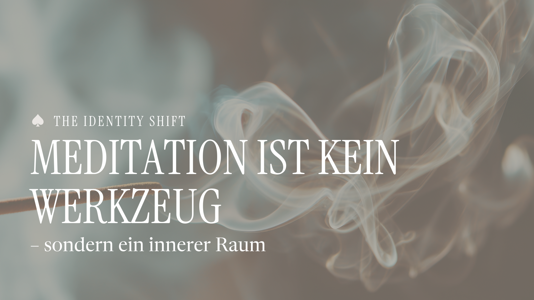 Meditation ist kein Werkzeug – sondern ein innerer Raum