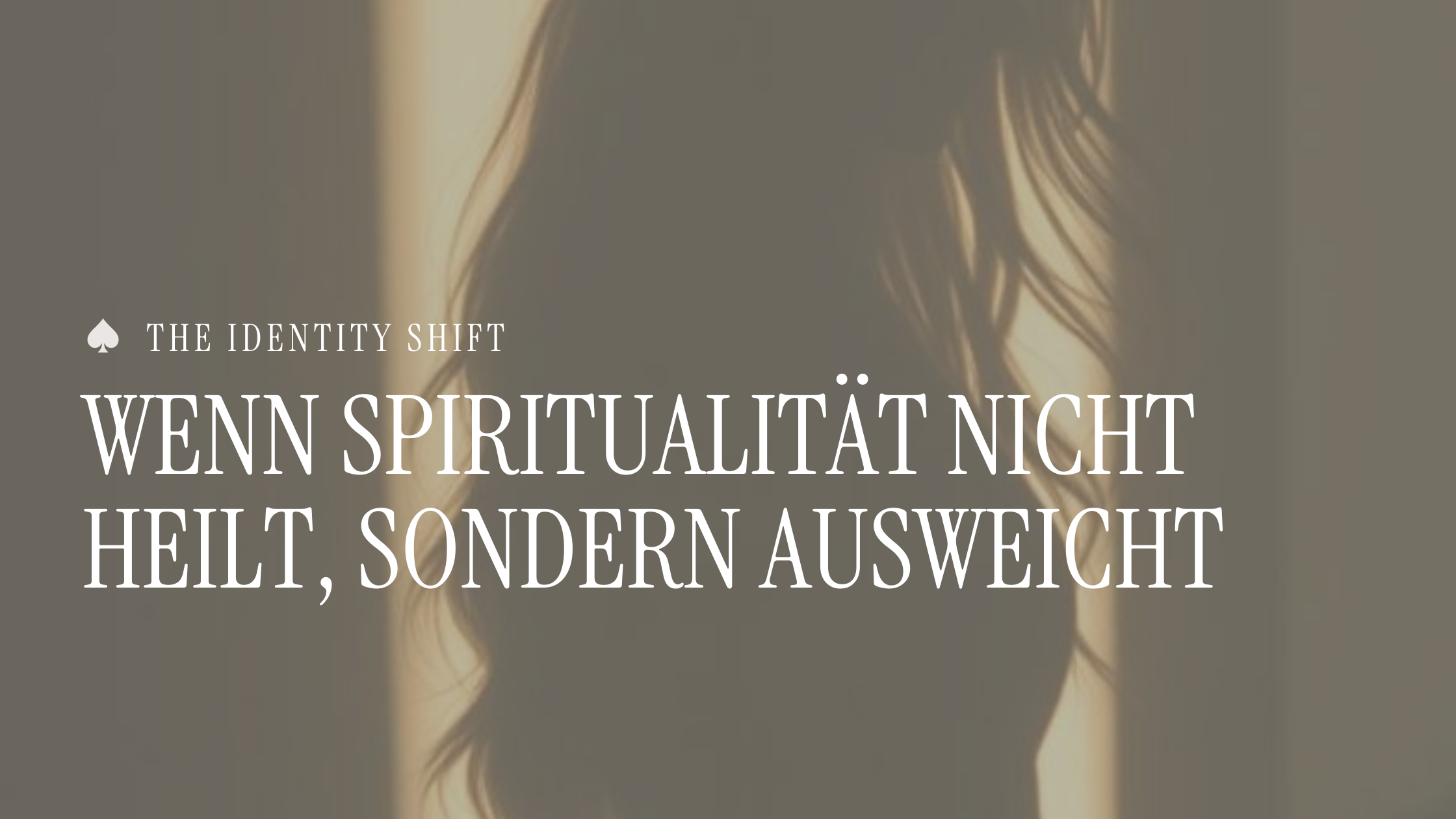 Wenn Spiritualität nicht heilt, sondern ausweicht