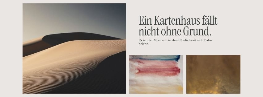 Wenn das eigene Kartenhaus plötzlich zusammenfällt